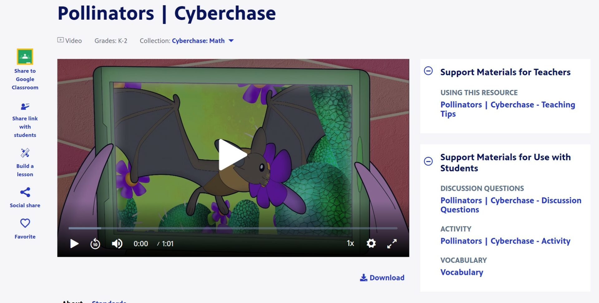 Pollinators | Cyberchase