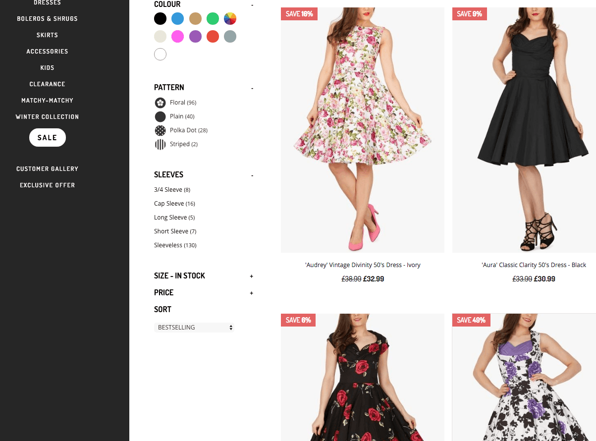 top ecommerce website design examples