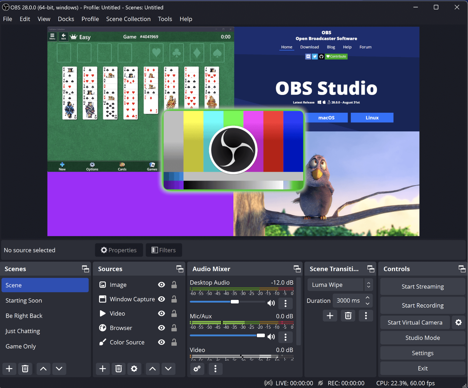 OBS Studio screen recorder