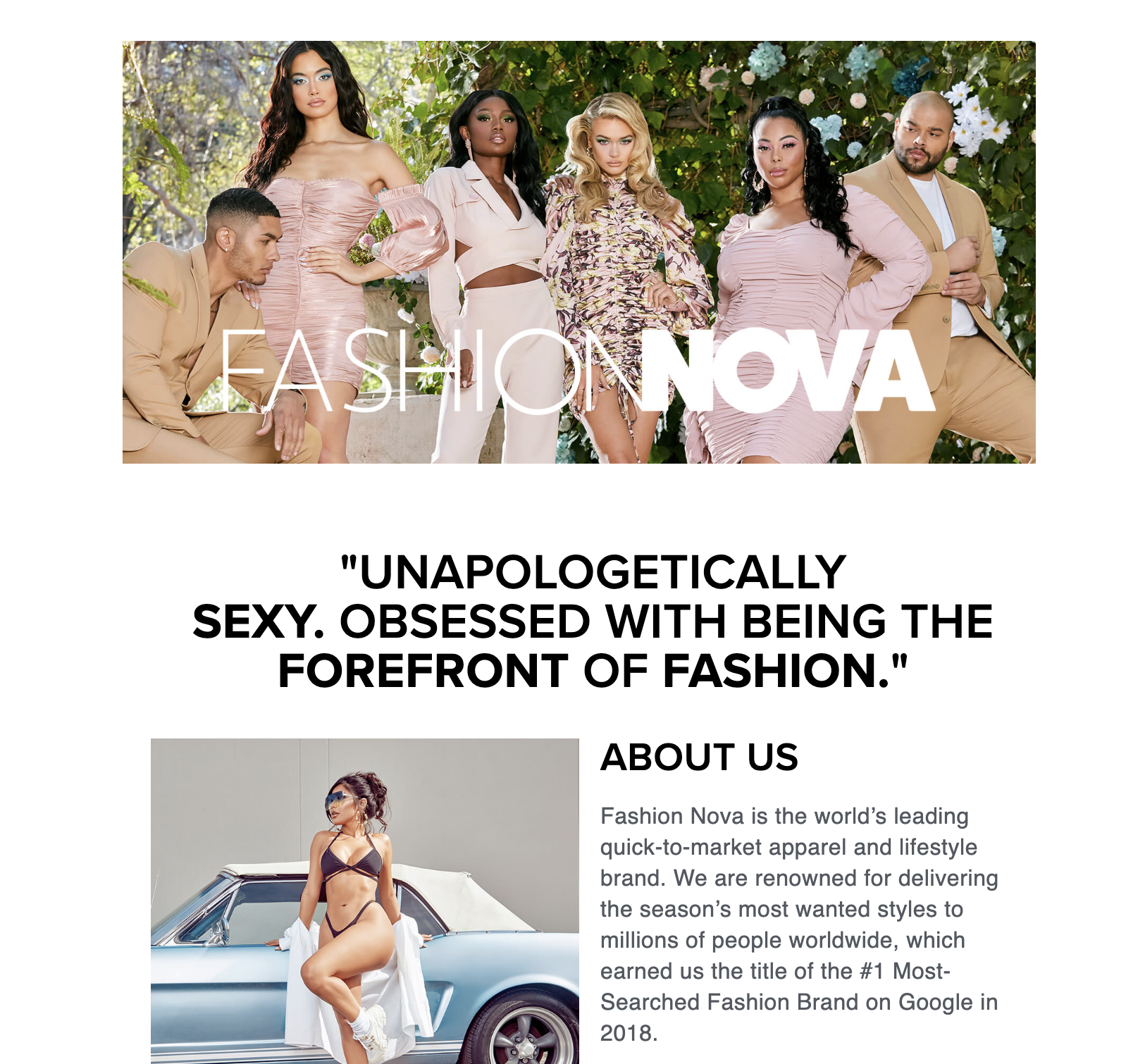 Fashion Nova about us